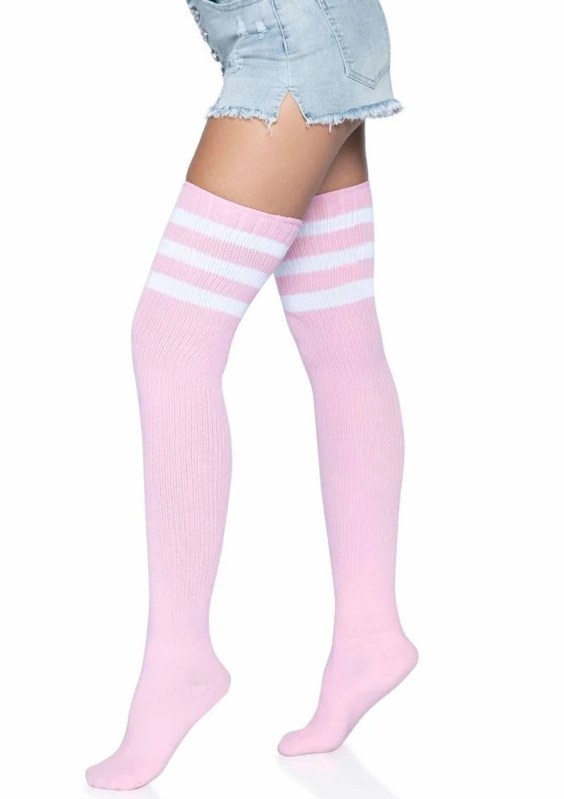 Leg Avenue Athlete Thigh High 3 Stripe Top - Image 8