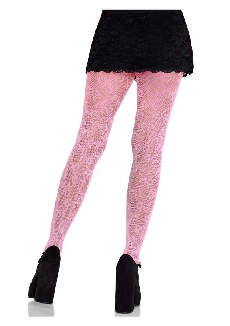 Leg Avenue Bow Net Tights - Image 7