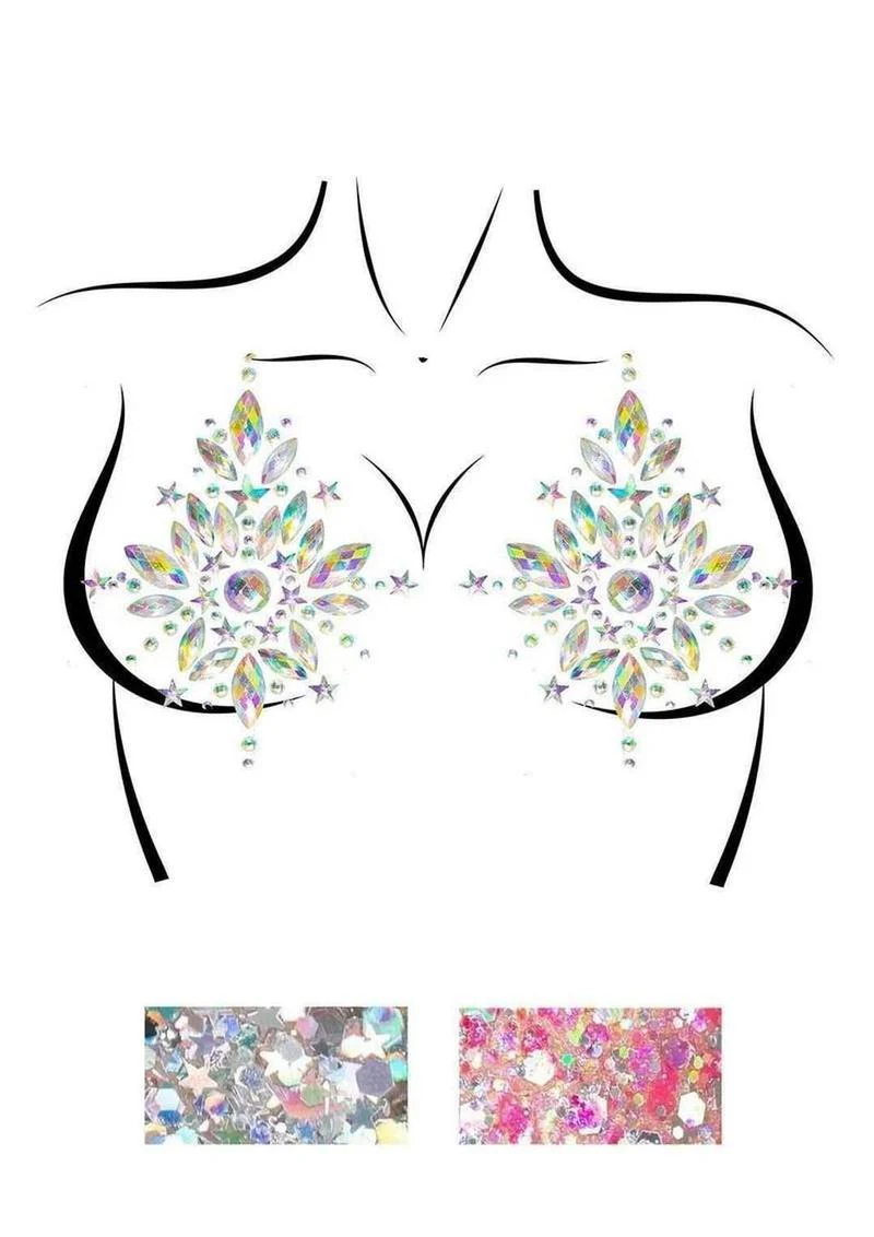 Leg Avenue Cambria Nipple Jewels Stickers and Body Glitter