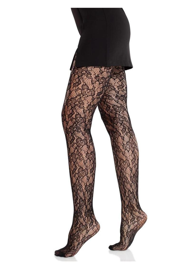Leg Avenue Camellia Lace Tights - Image 2