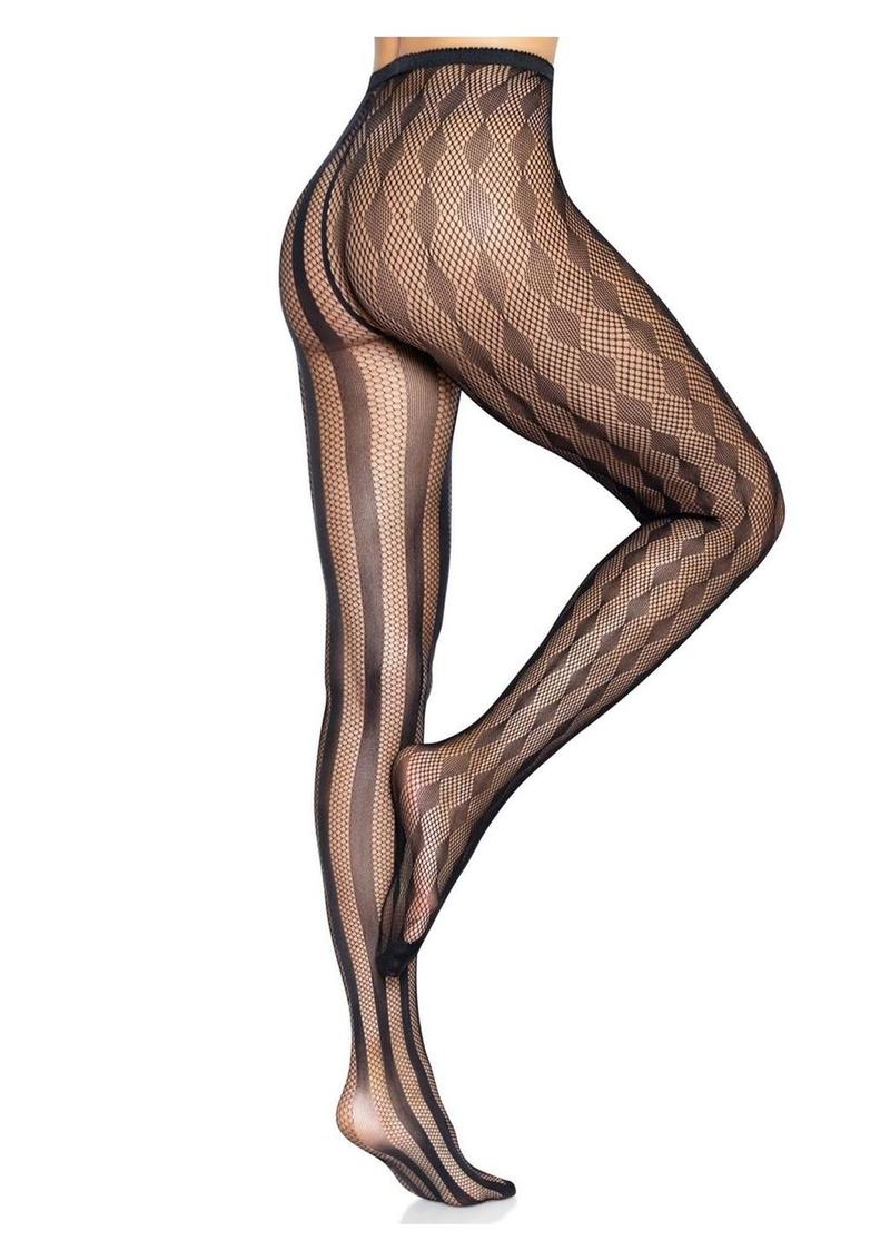 Leg Avenue Harlequin Net Tights - Image 4