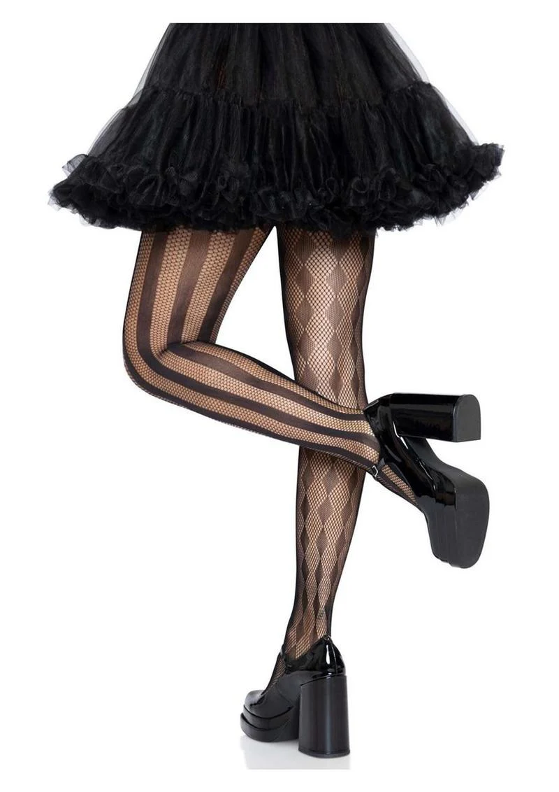 Leg Avenue Harlequin Net Tights - Image 5