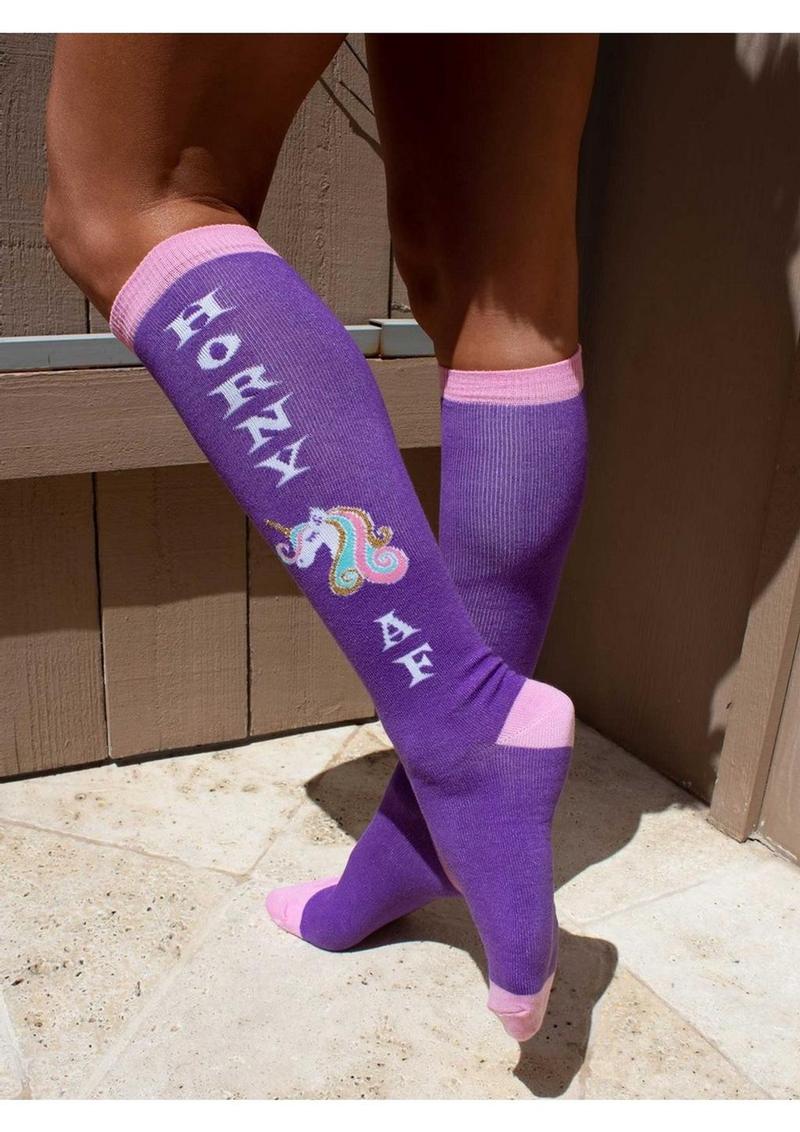 Leg Avenue Horny AF Knee Socks - Image 3