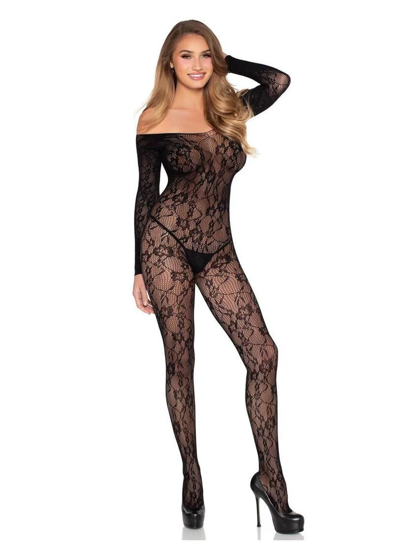 Leg Avenue Lace Lingerie Jumpsuit - Os - Image 3