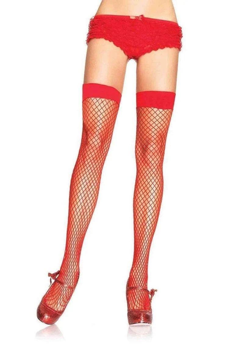 Leg Avenue Lycra Industrial Fishnet Thigh High - Image 2
