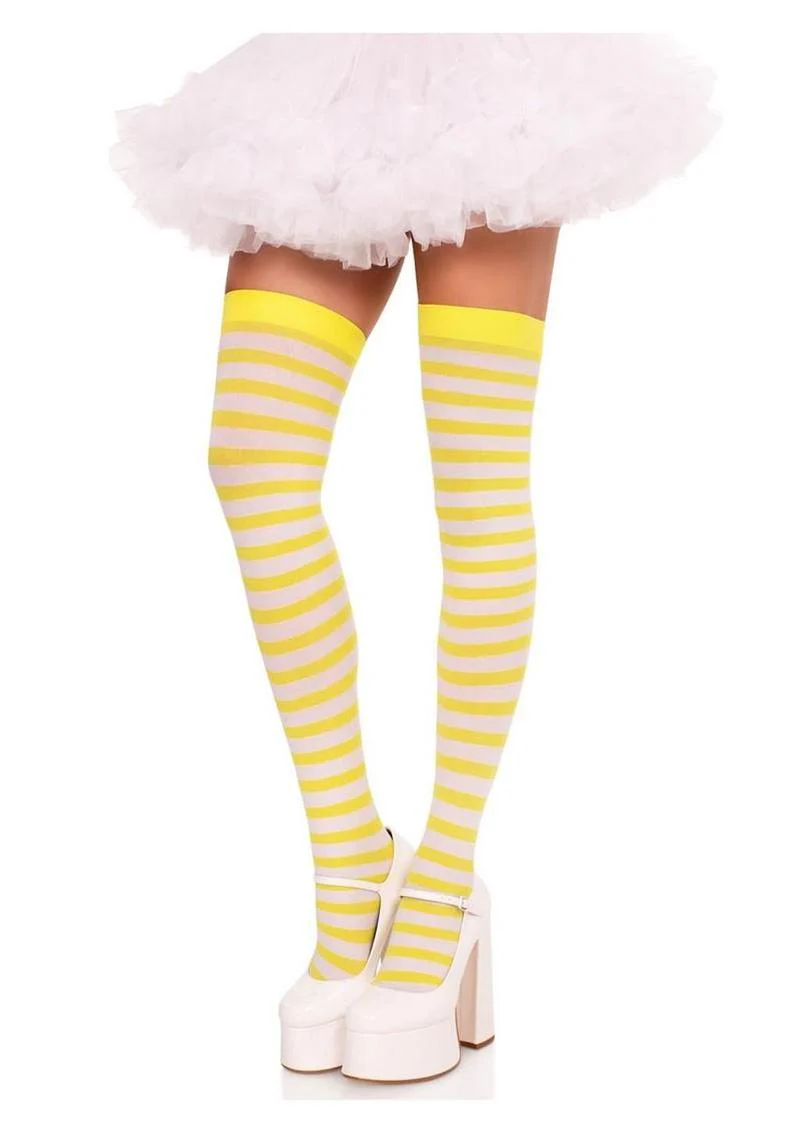 Leg Avenue Nylon Stocking W/ Stripe - Image 2