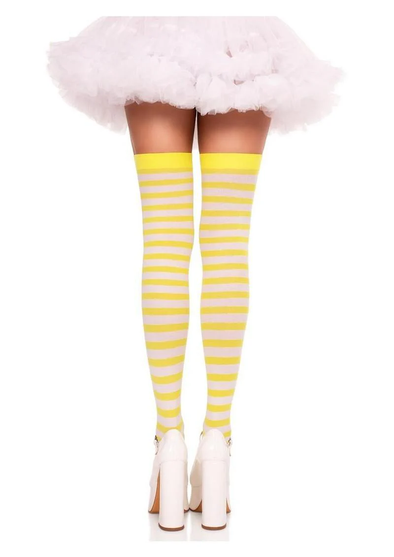 Leg Avenue Nylon Stocking W/ Stripe - Image 3
