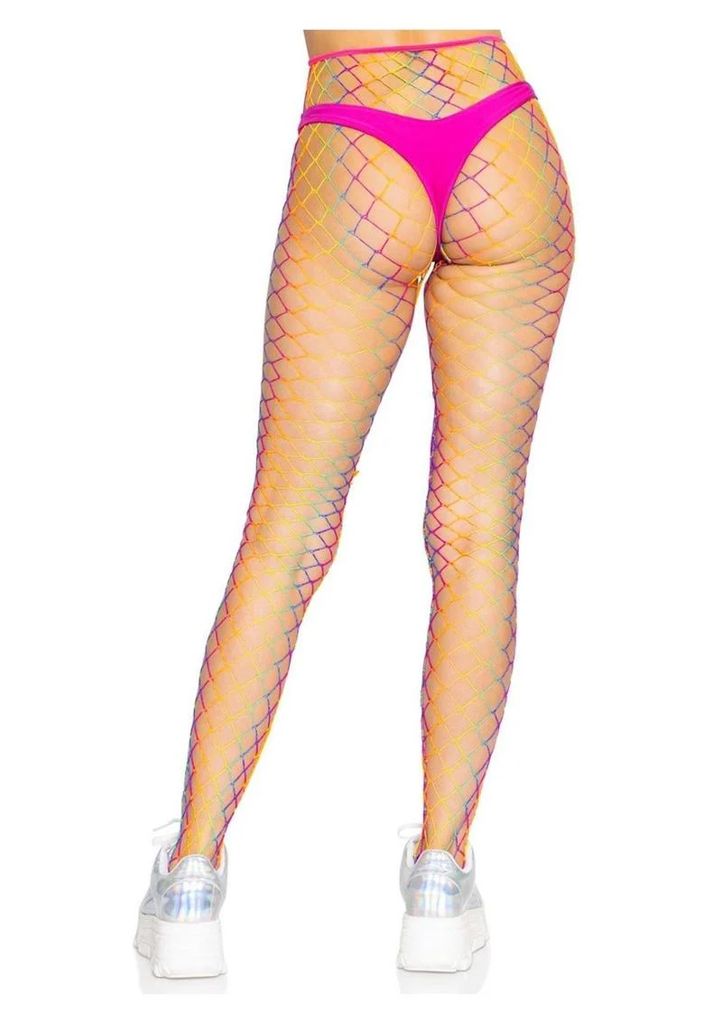 Leg Avenue Ombre Rainbow Woven Net Tight - Image 4