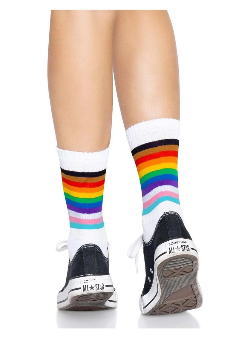 Leg Avenue Pride Crew Socks - Image 2