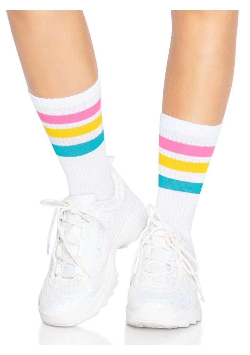 Leg Avenue Pride Crew Socks Pansexual - Image 3