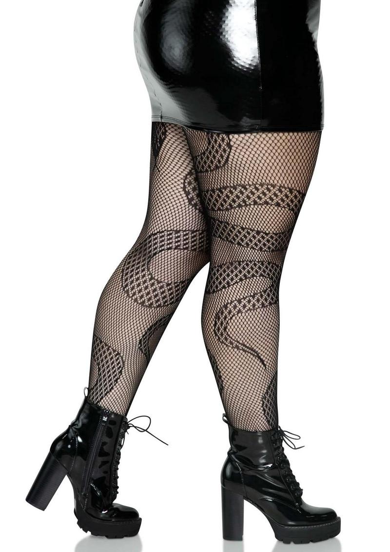 Leg Avenue Snake Net Tights - Image 4