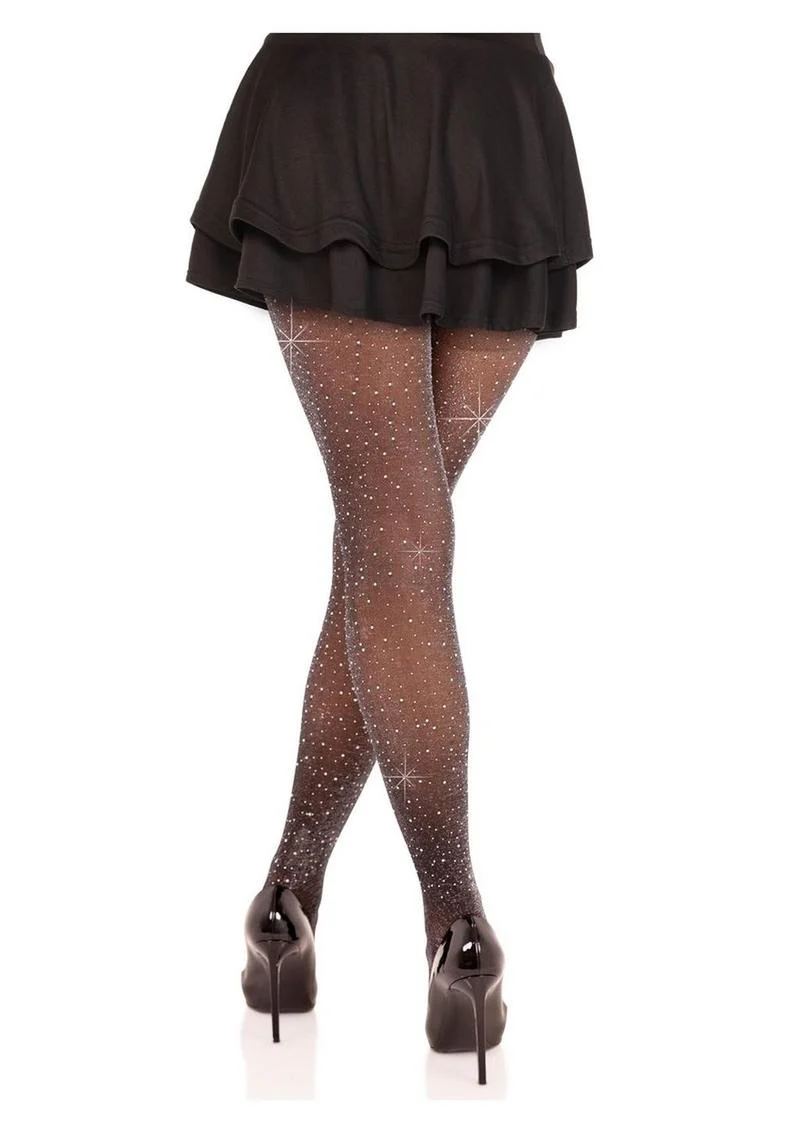 Leg Avenue Spandex Lurex Rhinestone Tights - Image 3