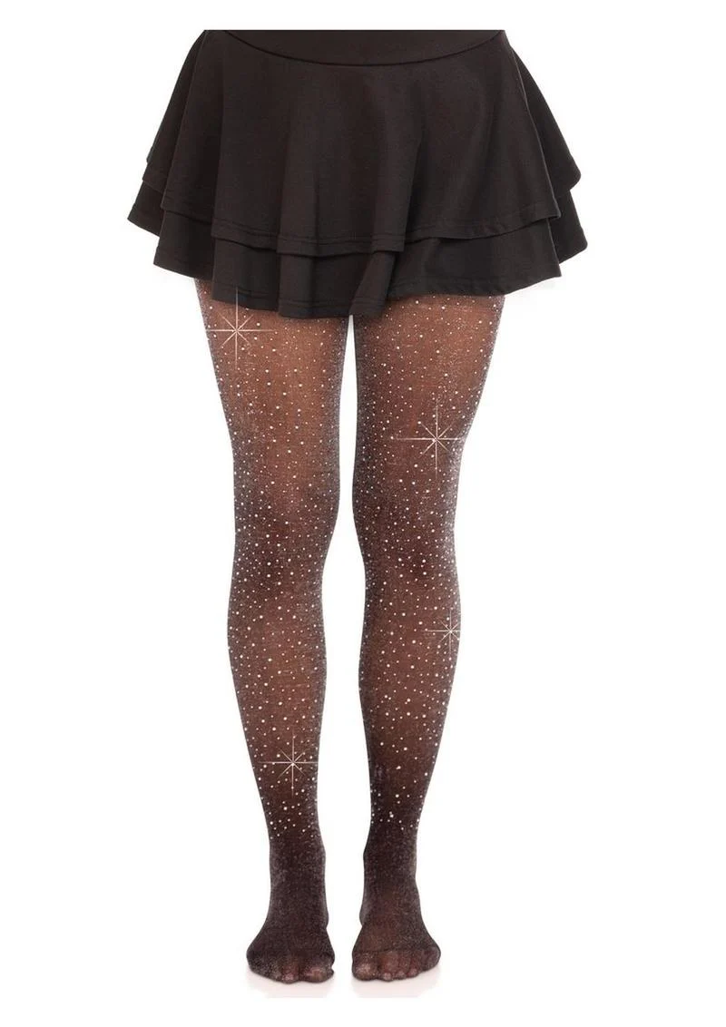 Leg Avenue Spandex Lurex Rhinestone Tights - Image 4