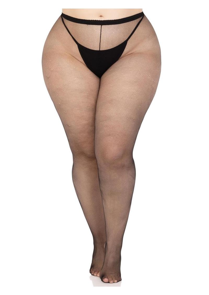 Leg Avenue Spandex Micro Net Tights - 1x-2x - Image 4