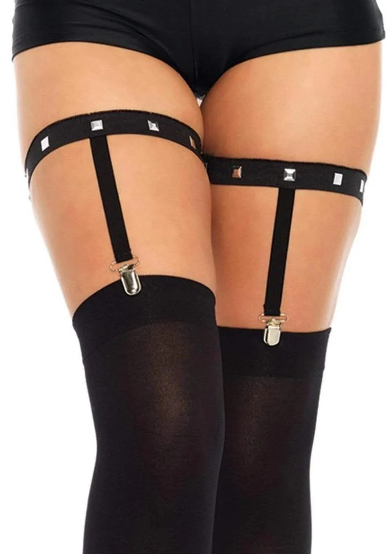 Leg Avenue Studded Elastic Garter Suspender - Image 2