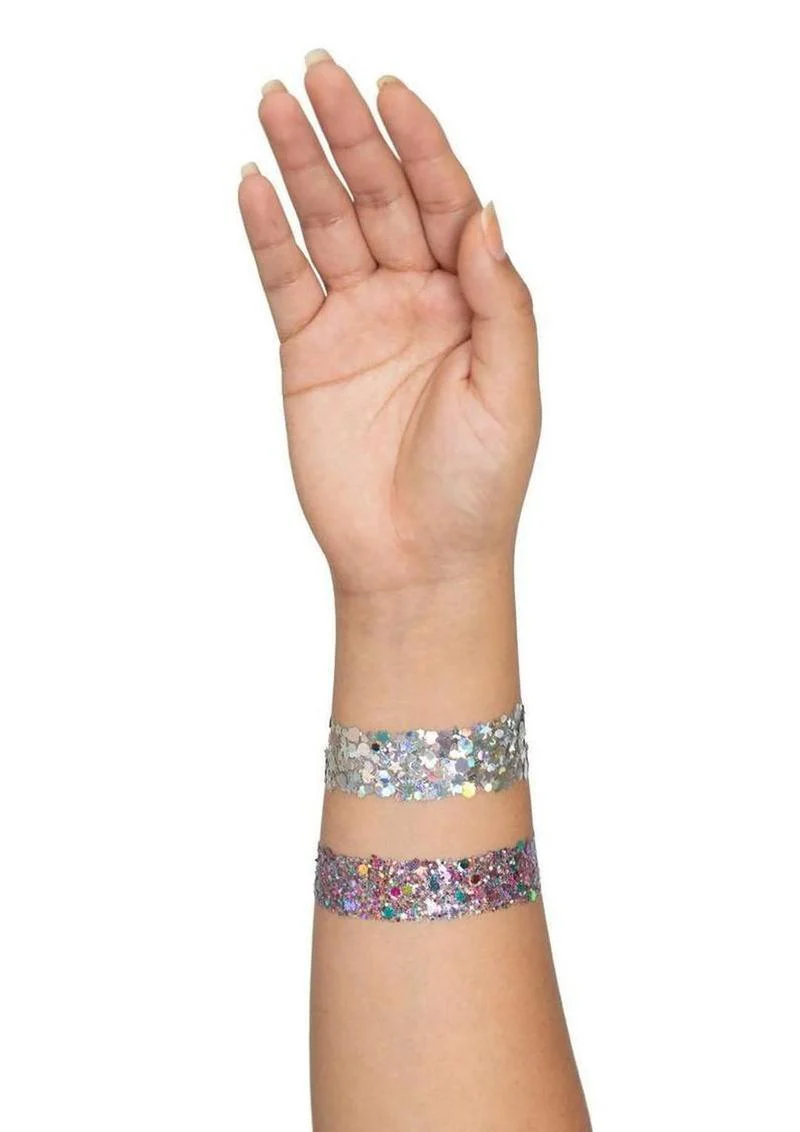 Leg Avenue Vibe Neon Black Light Face Jewels Stickers and Body Glitter (2 Packets - Image 3