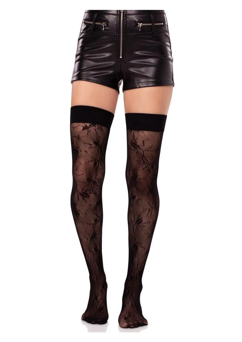 Let Avenue Beetle Net Thigh Highs - Image 4