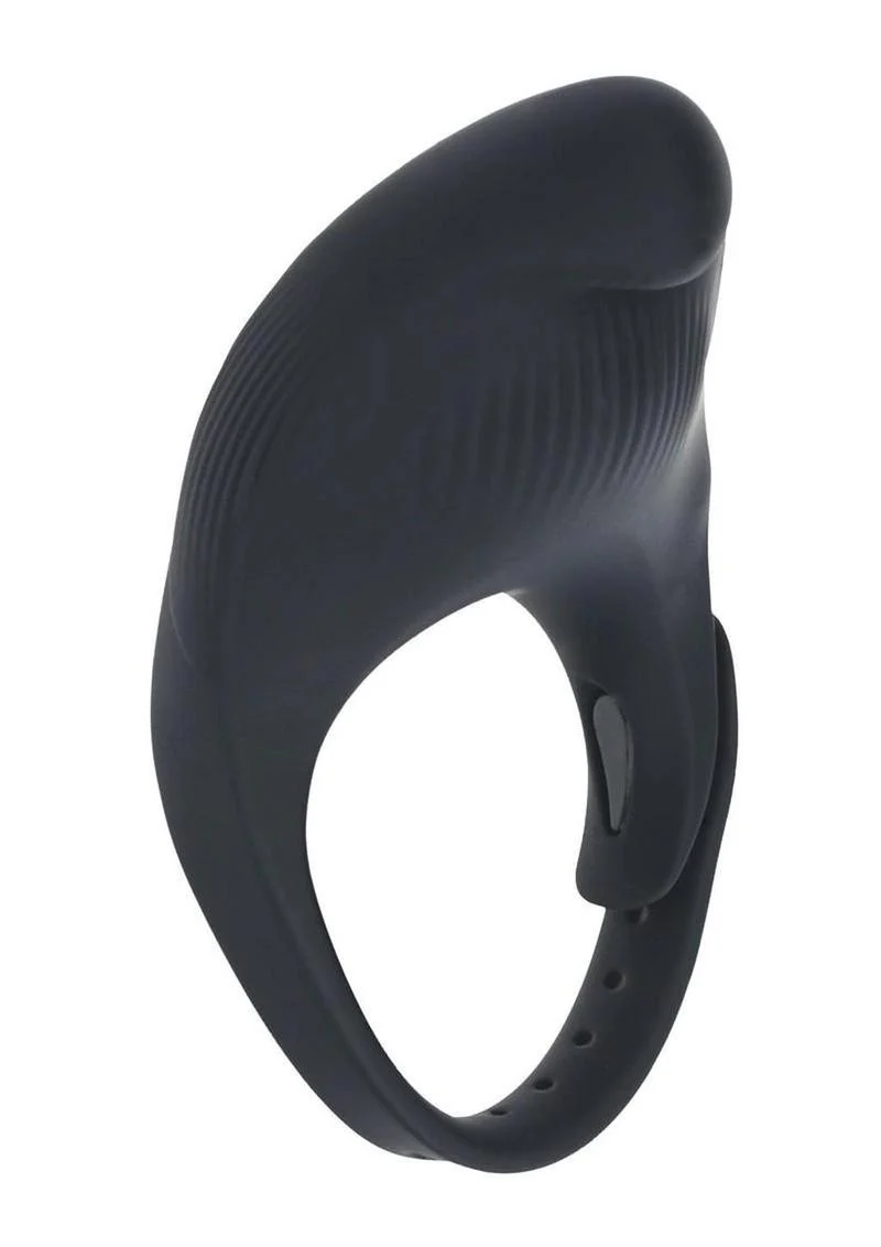 Levelz Adjustable Vibrating Silicone Rechargeable Cock Ring - Image 3
