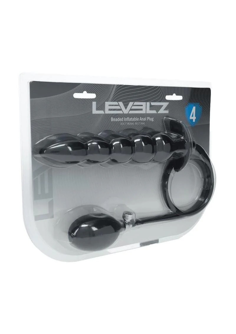 Levelz Beaded Inflatable Silicone Anal Plug - Image 2