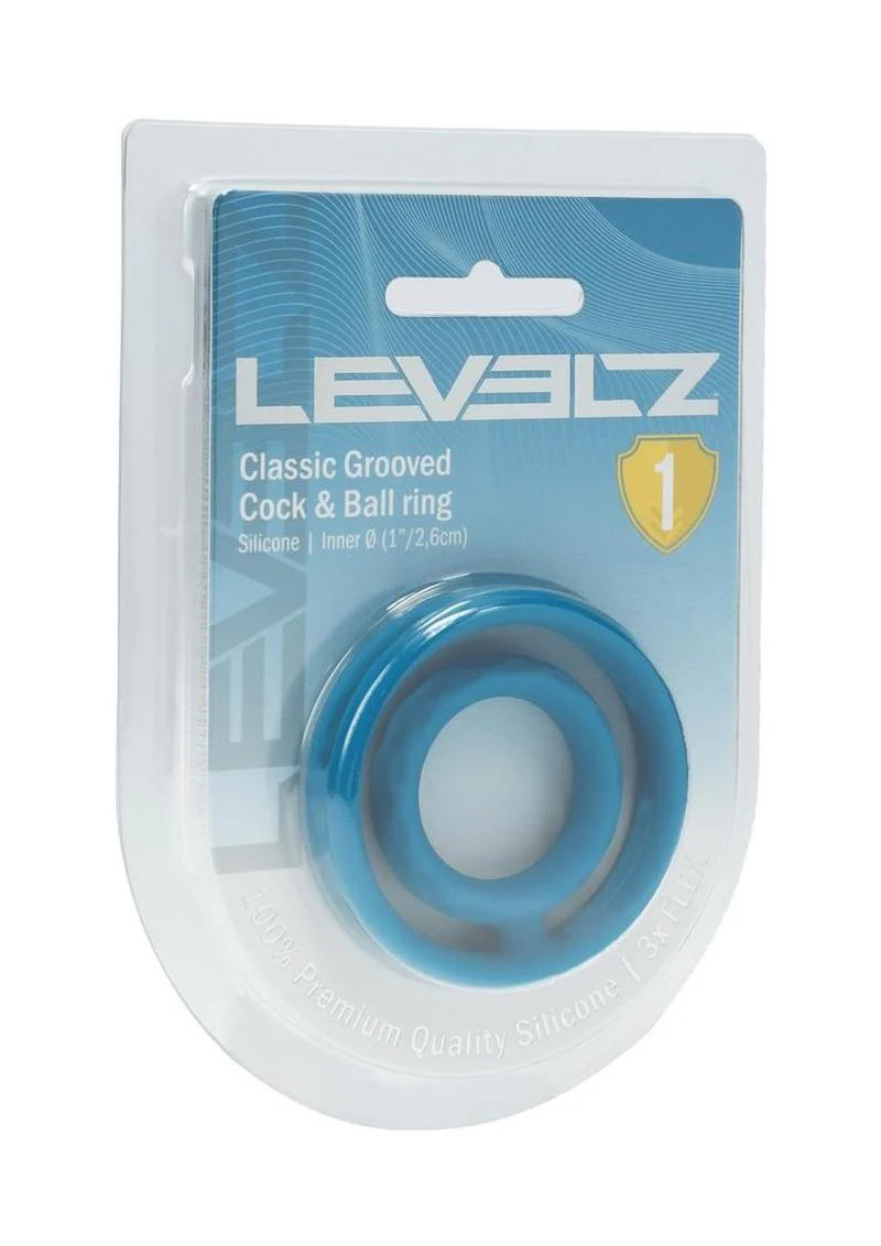 Levelz Classic Grooved Silicone Cock and Ball Ring - Image 4