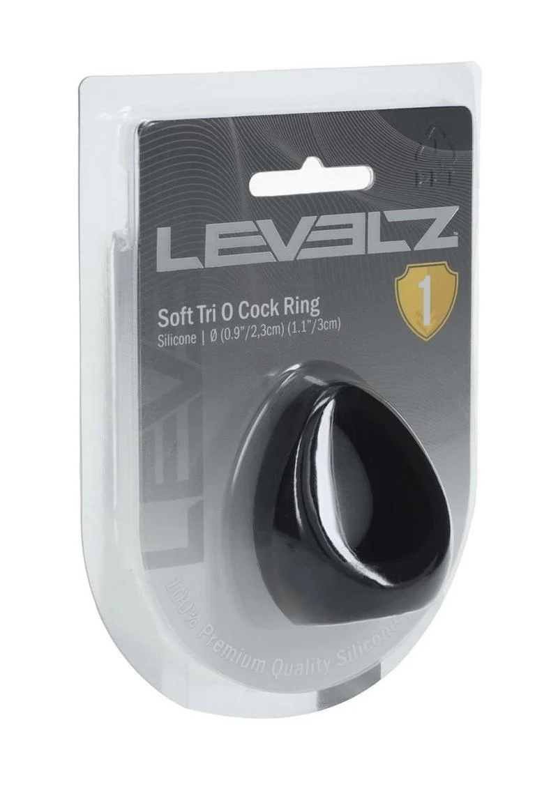 Levelz Soft Tri O Silicone Cock Ring - Image 3