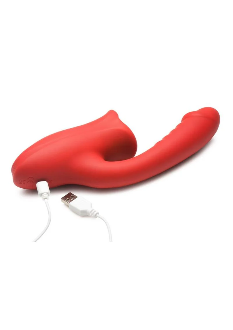 Lickgasm Deep Kiss Kissing Rechargeable Silicone Rabbit Vibrator - Image 3