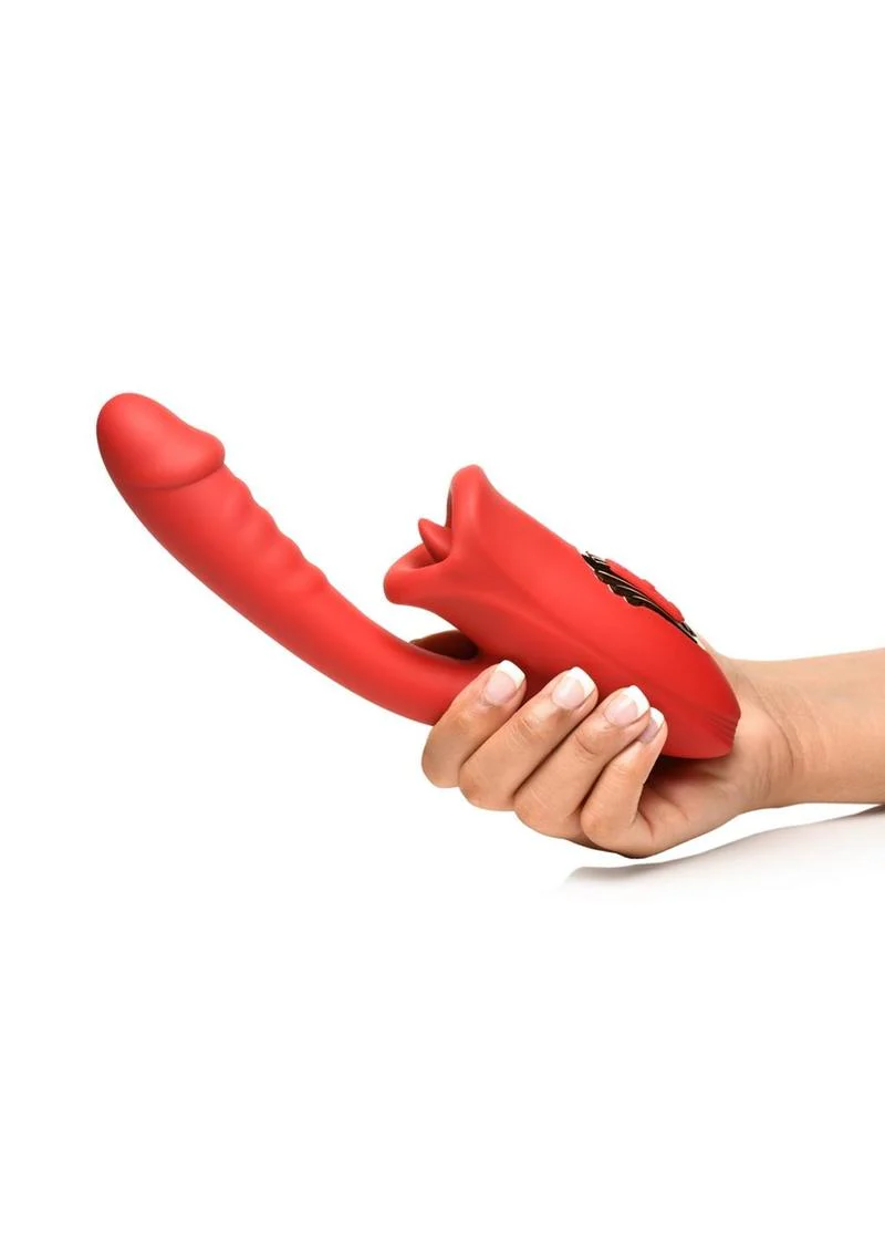 Lickgasm Deep Kiss Kissing Rechargeable Silicone Rabbit Vibrator - Image 4