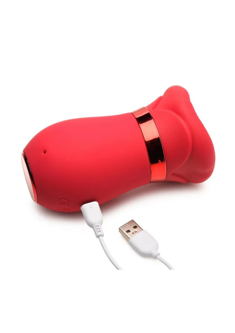 Lickgasm Kiss Me More Kissing, Sucking and Vibrating Rechargeable Silicone Clitoral Vibrator - Image 3