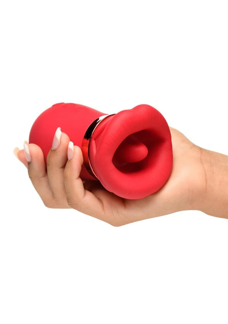Lickgasm Kiss Me More Kissing, Sucking and Vibrating Rechargeable Silicone Clitoral Vibrator - Image 4