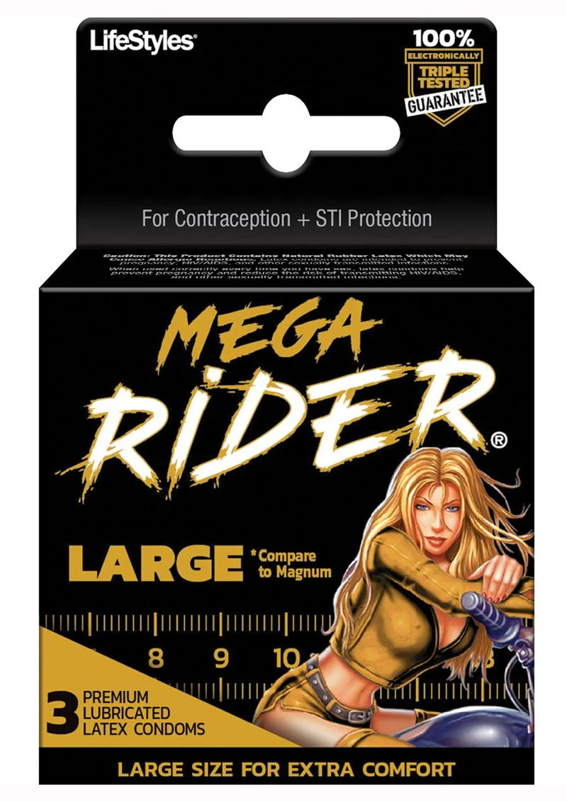 LifeStyles Mega Rider 3's Condoms