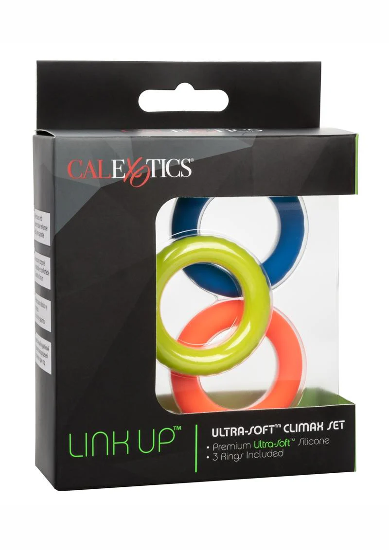 Link Up Ultra Soft Climax Silicone Cock Ring - Image 2