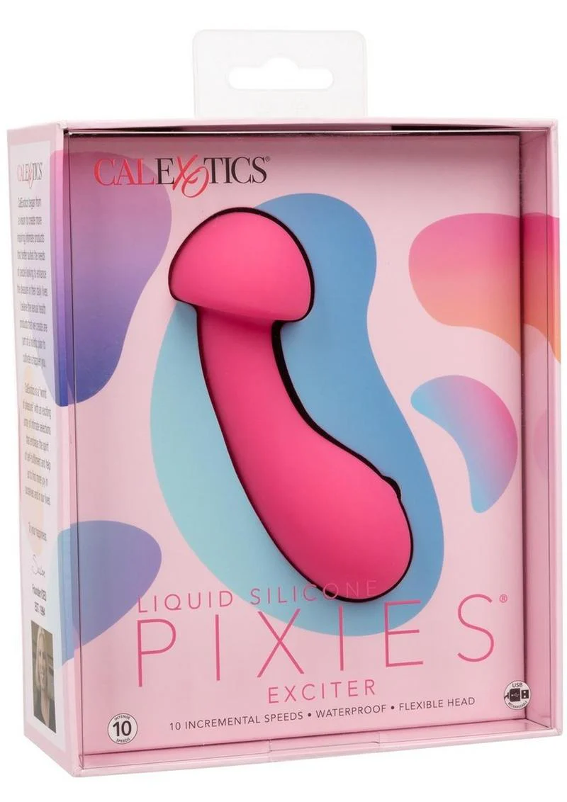 Liquid Silicone Pixies Exciter Rechargeable Vibrator - Image 2