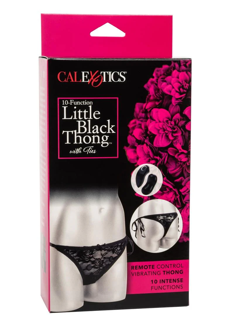 Little Black Thong Panty Vibe Massager with Remote Control - Image 2
