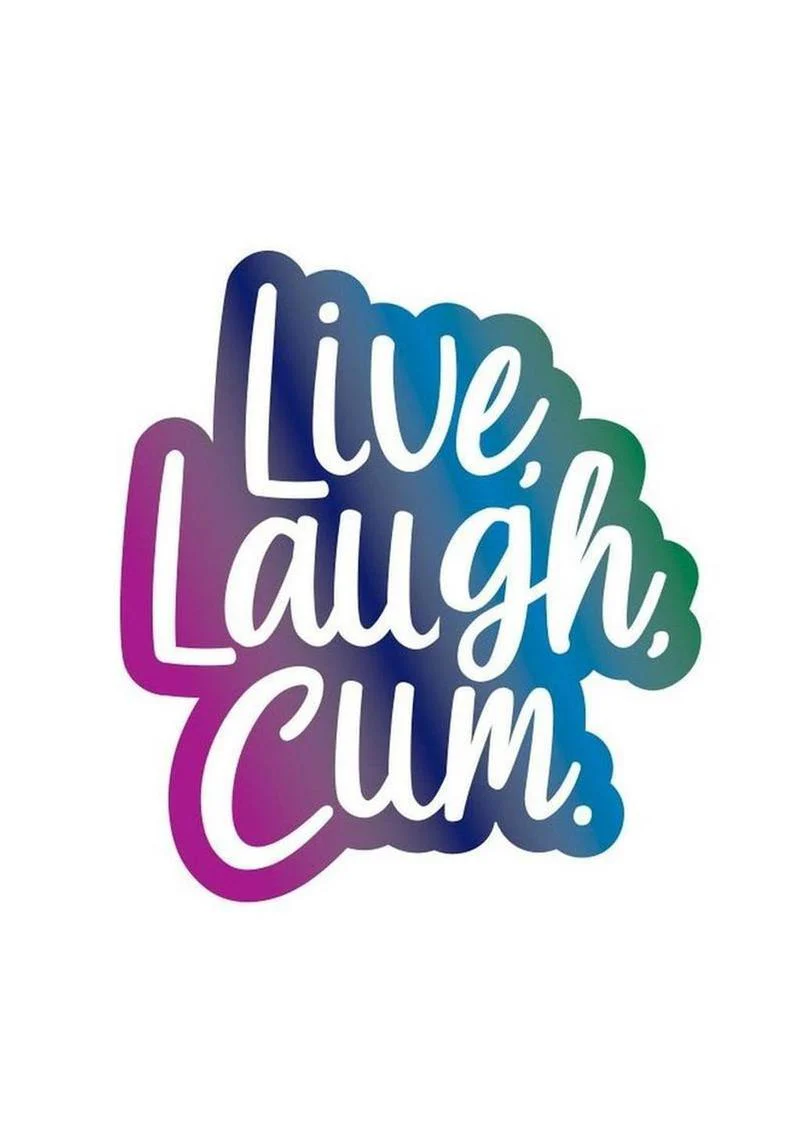 Live, Laugh, Cum Enamel Pin - Image 2