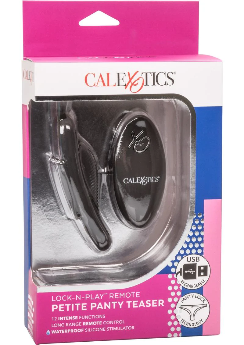 Lock N Play Petite Panty Teaser Rechargeable Silicone Panty Vibe with Remote Control - Image 2