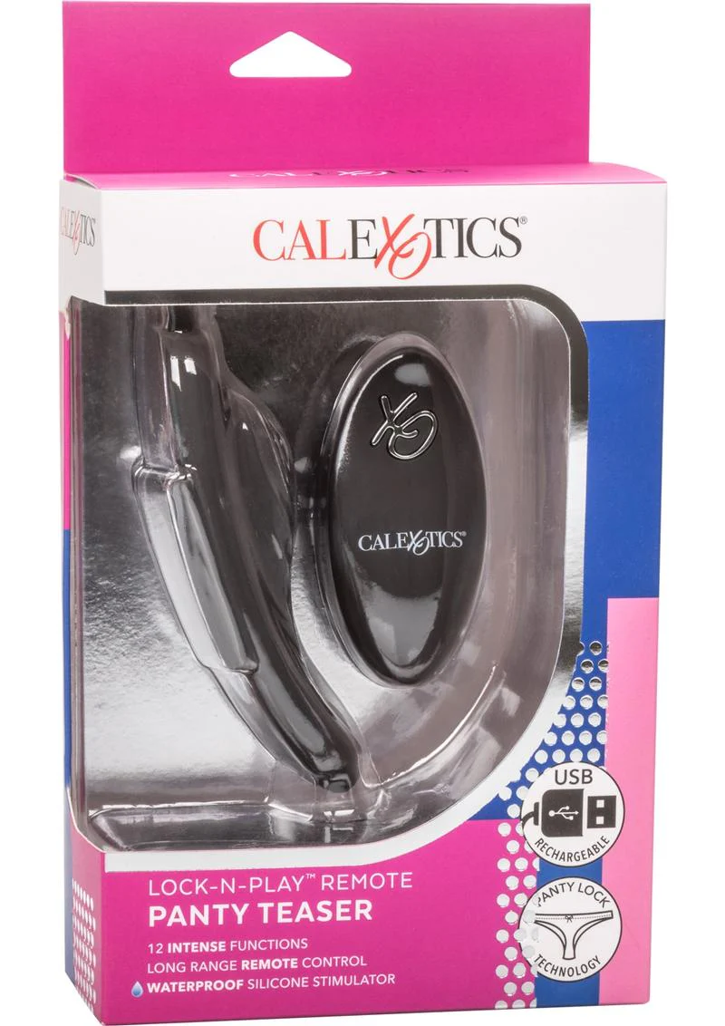Lock N Play Remote Panty Teaser Rechargeable Silicone Panty Vibe with Remote Control - Image 2