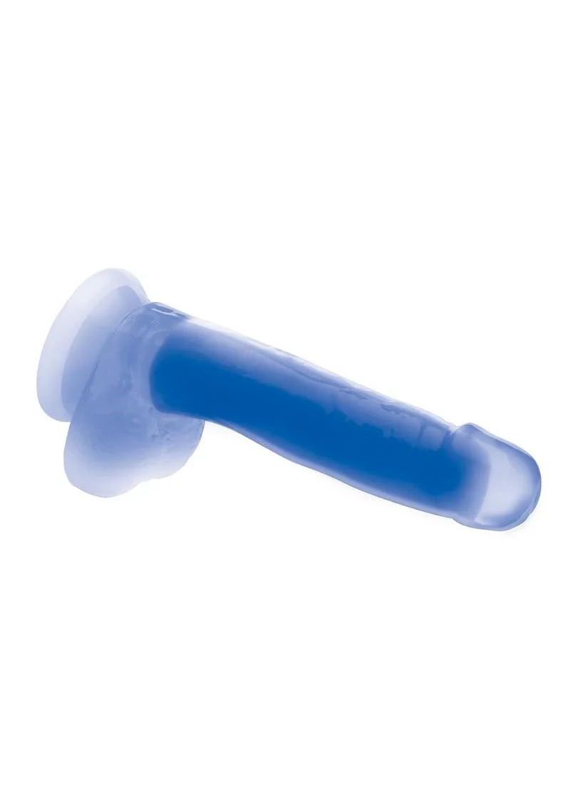 Lollicock Glow In The Dark Silicone Dildo with Balls - Image 6