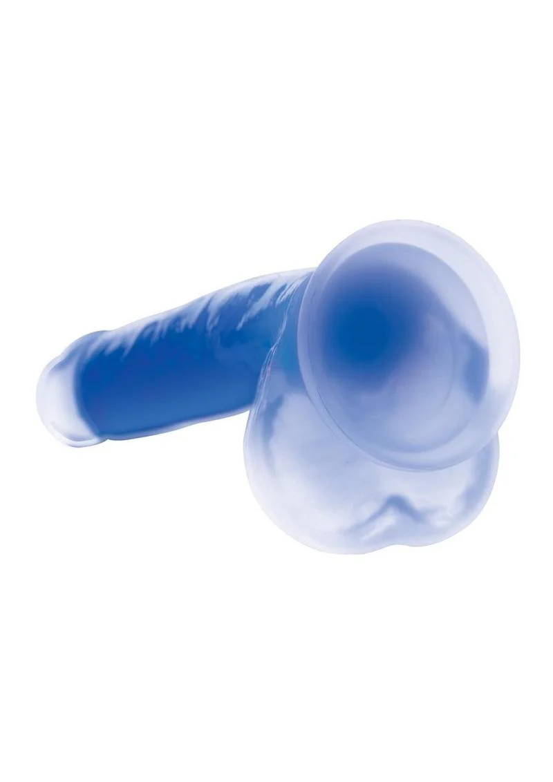 Lollicock Glow In The Dark Silicone Dildo with Balls - Image 7