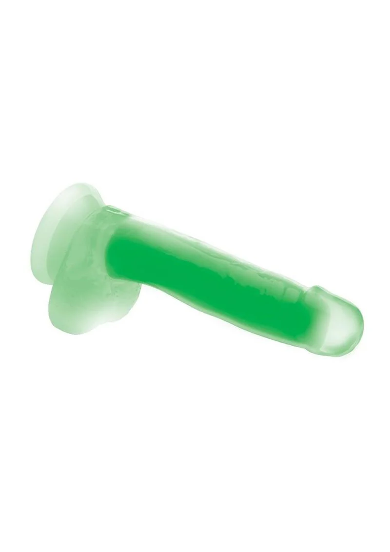Lollicock Glow In The Dark Silicone Dildo with Balls - Image 9