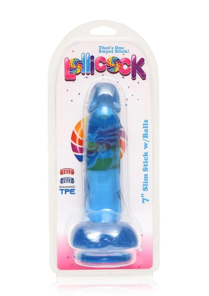 Lollicock Slim Stick Dildo with Balls - Image 9
