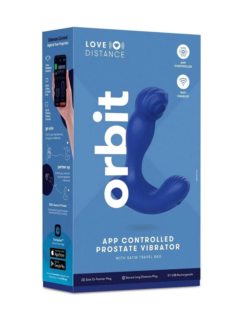 Love Distance Link App Controlled Silicone Rechargeable Prostate Vibrator - Image 2