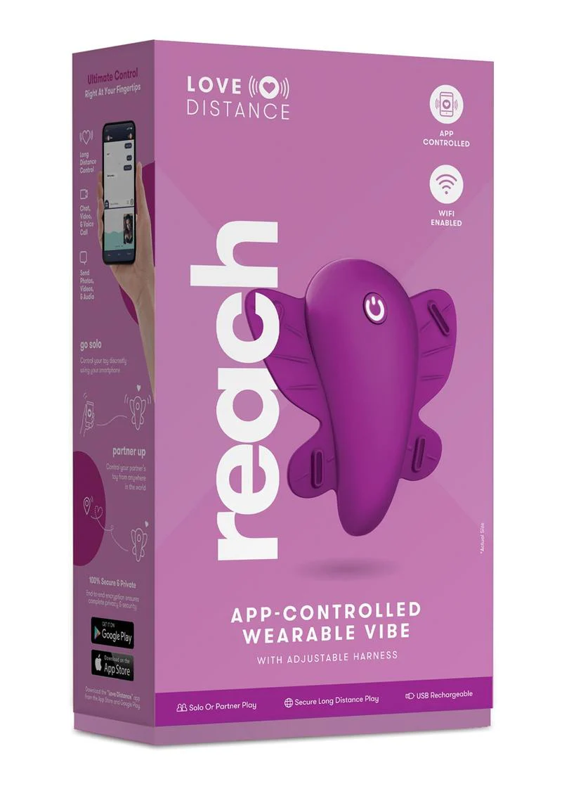 Love Distance Reach App Controlled Rechargeable Silicone Wearable Vibrator - Image 2