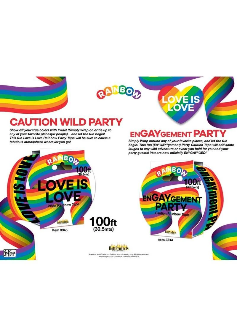 Love Is Love Rainbow Tape