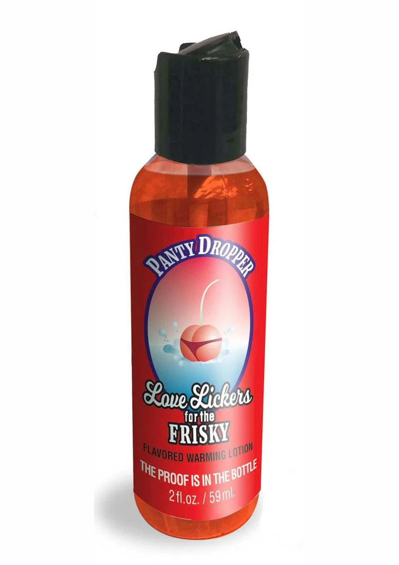 Love Lickers Cherry Flavored Warming Massage Oil 2oz - Panty Dropper - Image 2