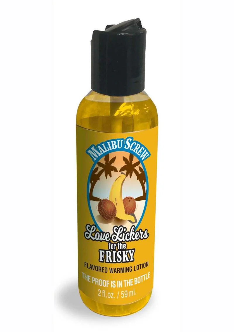 Love Lickers Pineapple and Coconut Flavored Warming Massage Oil 2oz -Malibu Screw - Image 2