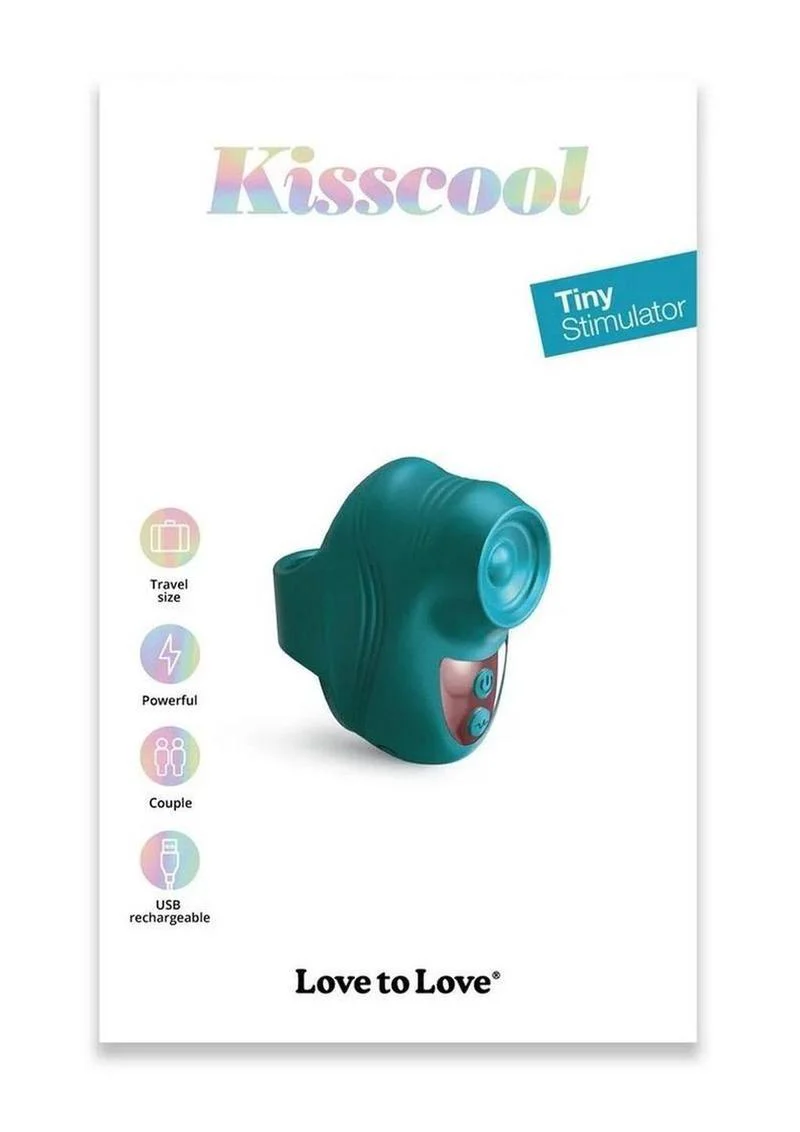 Love to Love Kisscool Rechargeable Silicone Finger Vibrator - Iridescent - Image 10