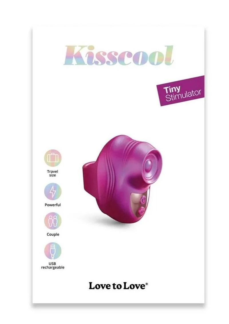 Love to Love Kisscool Rechargeable Silicone Finger Vibrator - Iridescent - Image 4