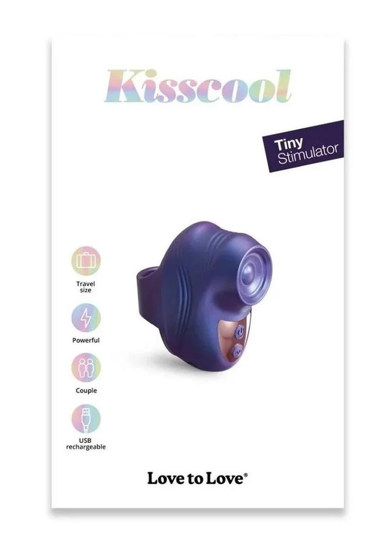 Love to Love Kisscool Rechargeable Silicone Finger Vibrator - Iridescent - Image 7
