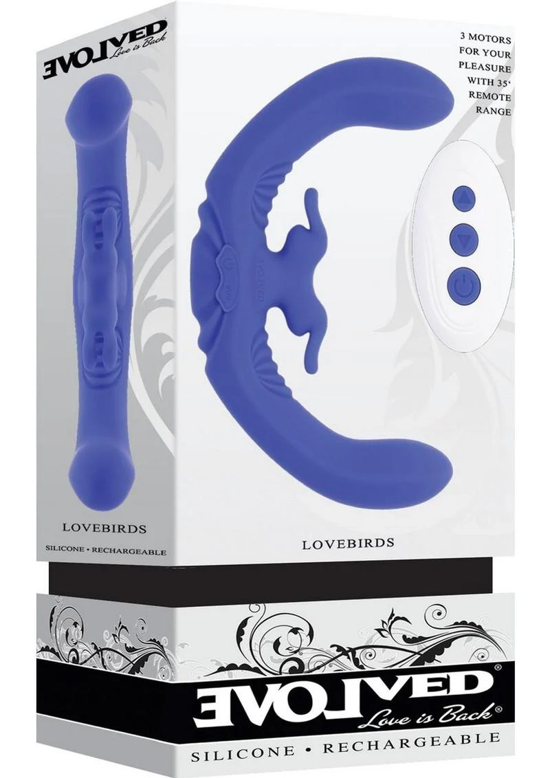 Lovebirds Rechargeable Silicone Dual Vibrator with Remote Control - Image 2