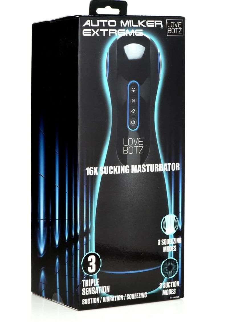 Lovebotz Auto Milker Extreme Rechargeable 16x Sucking Masturbator - Image 2